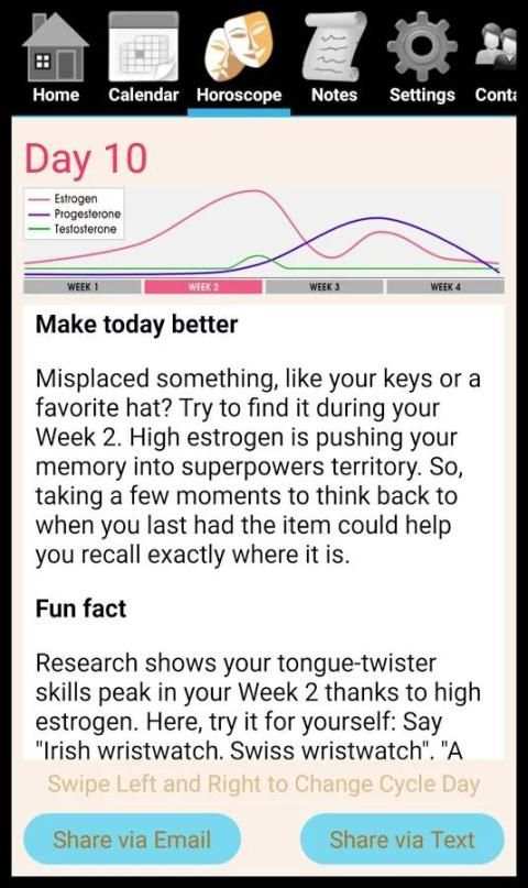 Hormone Horoscope Lite screenshot 5