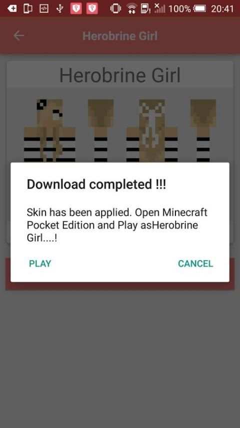 Girls Skins for Minecraft PE screenshot 1