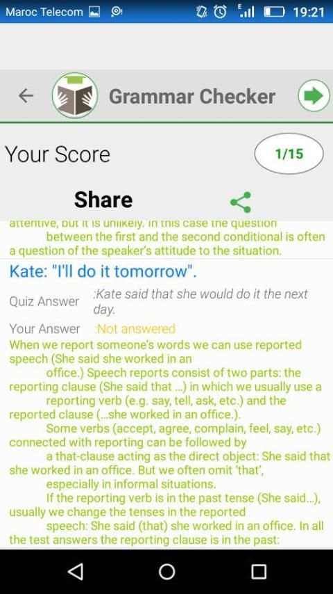 English Grammar Checker & Test скриншот 5