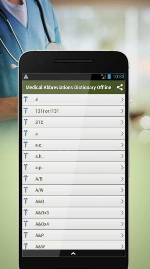 Medical Abbreviations Dictionary Offline screenshot 3