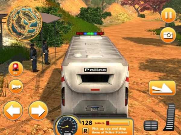 Police Bus Uphill Driving screenshot 10