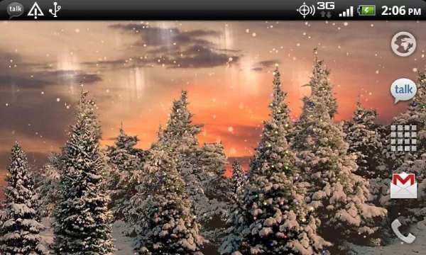 Snowfall Free Live Wallpaper screenshot 2
