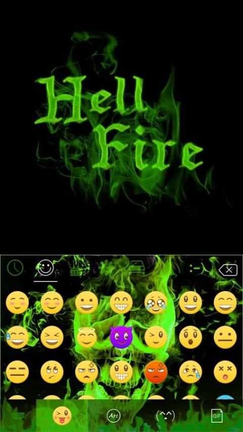 Hell Fire Emoji iKeyboard * screenshot 4