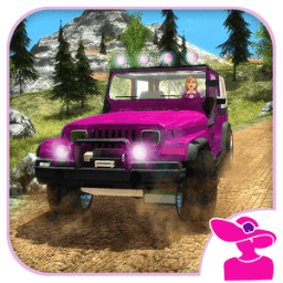 Pink Lady Offroad Mountain Jeep Driver Simulator أيقونة