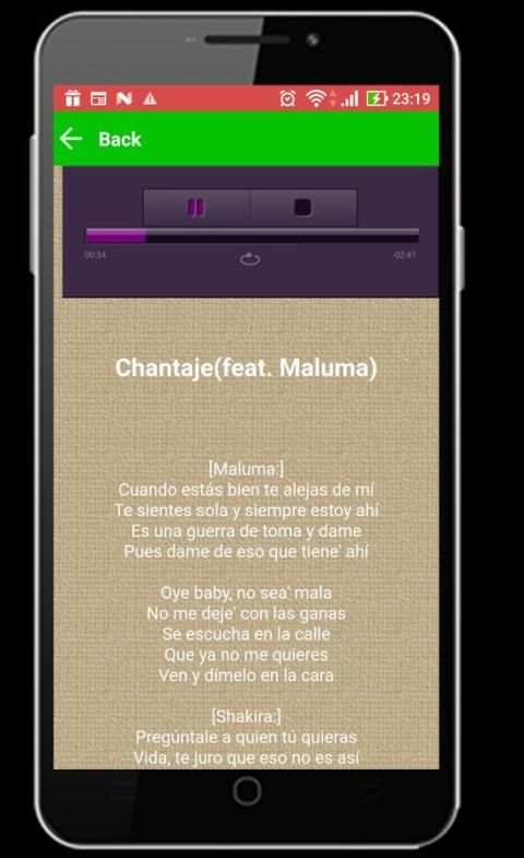 Shakira songs screenshot 1