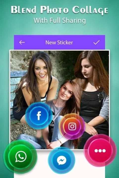 Blend Me Photo Collage Editor скриншот 3