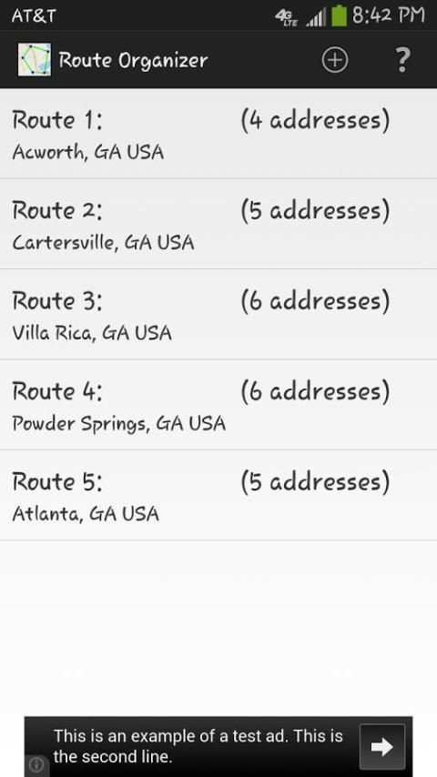 Route Organizer 3 تصوير الشاشة