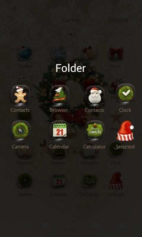 Snowflake Dynamic V Launcher Theme screenshot 2