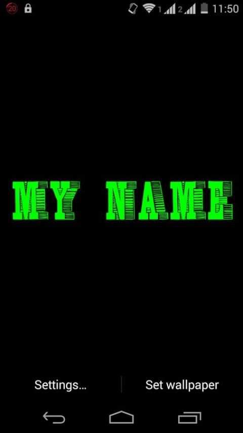 My Name 3D Live Wallpaper screenshot 1