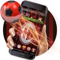 3D Milan Football Red theme