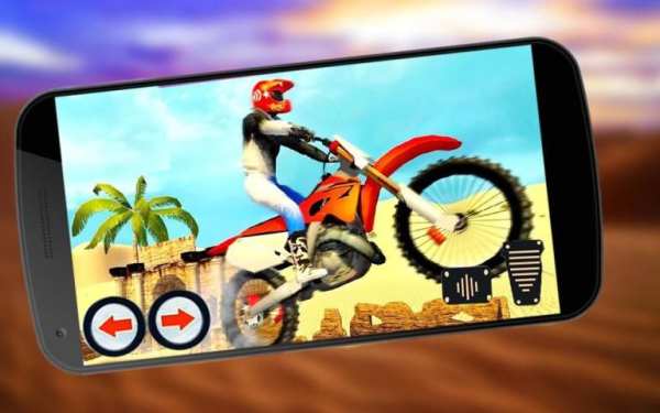 Off Road Trail Bike Desert Stunt Racing Game Free screenshot 3