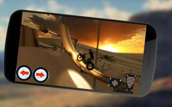 Off Road Trail Bike Desert Stunt Racing Game Free screenshot 1