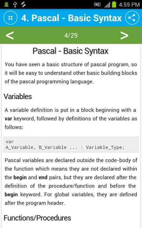 Free Pascal Tutorial screenshot 1