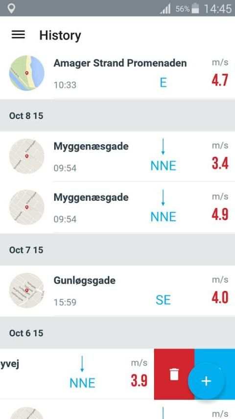 Vaavud Wind Meter screenshot 2