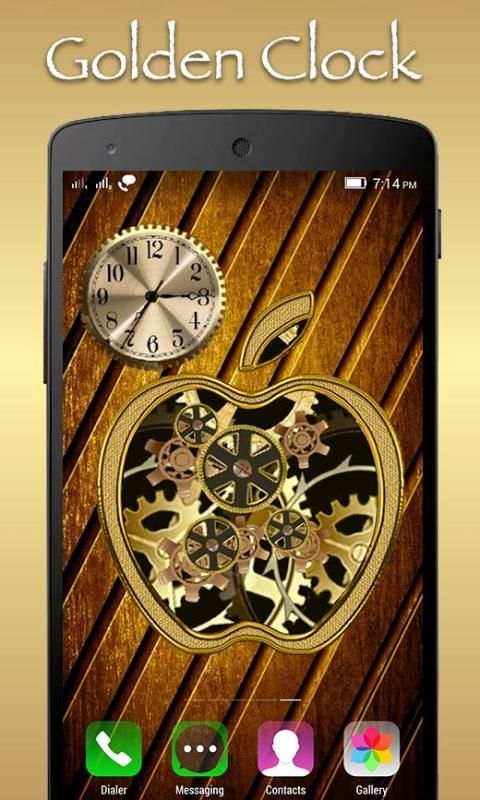 Golden Clock Live WallPaper screenshot 2
