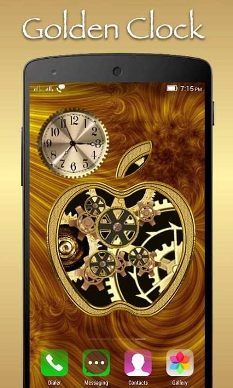 Golden Clock Live WallPaper screenshot 1