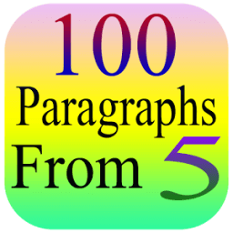 Paragraphs 100 from 5 icon