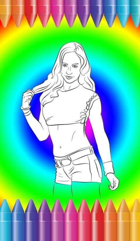 Coloring Books WWE Fans скриншот 4