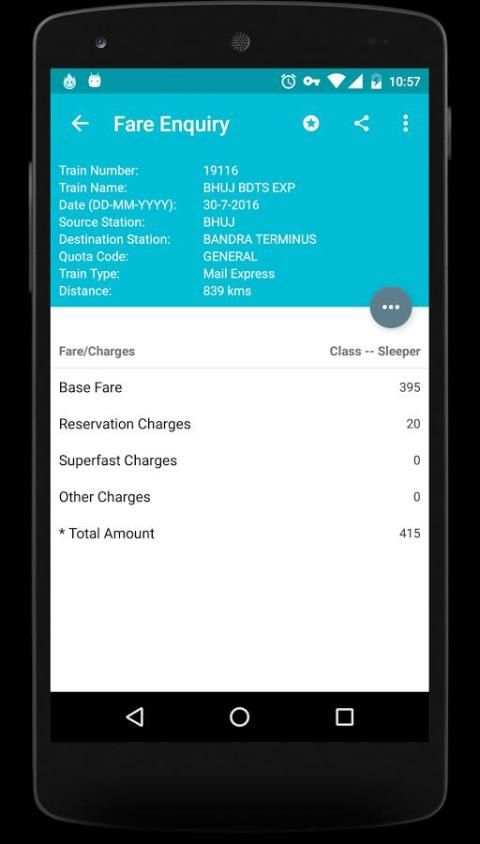 Indian Rail Info App 2 تصوير الشاشة