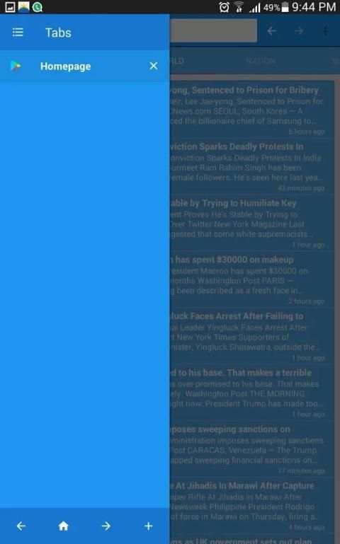 4G Browser screenshot 1