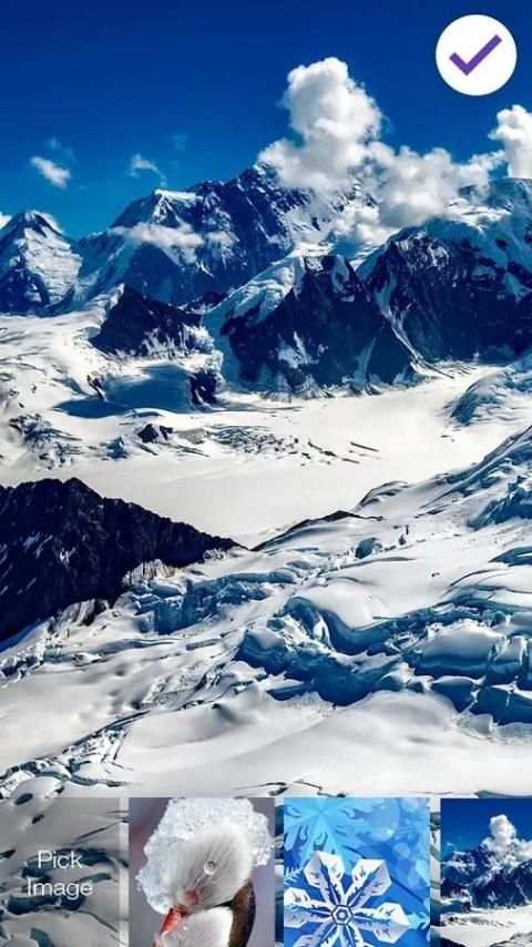 Winter Frost Snowfall Screenlock – PIN Lock Screen screenshot 4