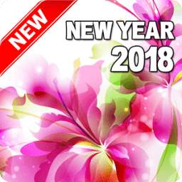 Happy New Year 2018 (Flowers)
