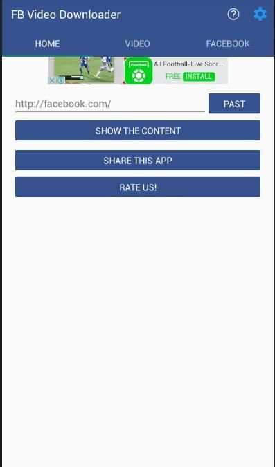 Facebook Video Downloader 2 تصوير الشاشة