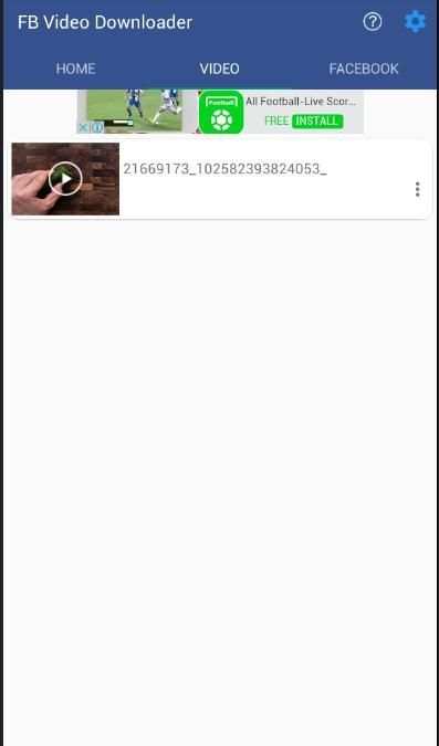 Facebook Video Downloader 1 تصوير الشاشة