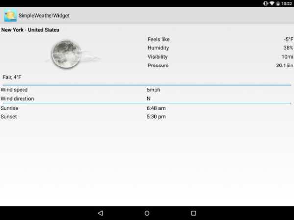 Simple Weather Widget скриншот 6