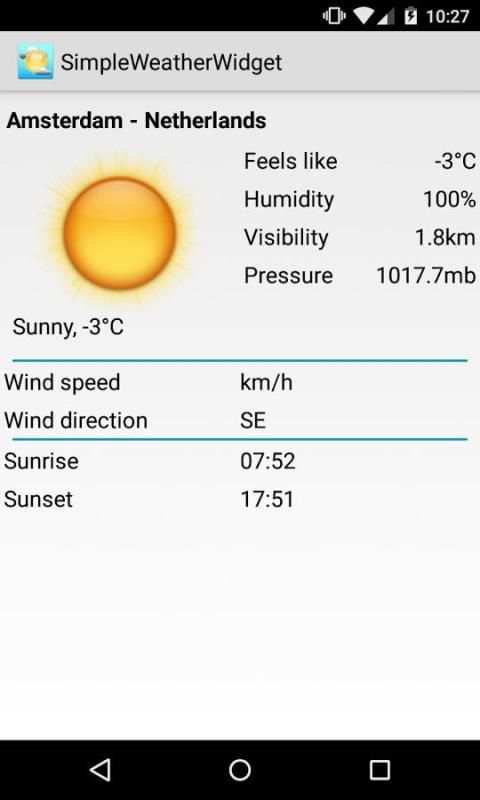 Simple Weather Widget 13 تصوير الشاشة