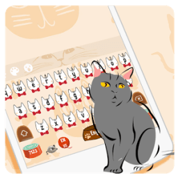 Cute Cat Keyboard Theme иконка
