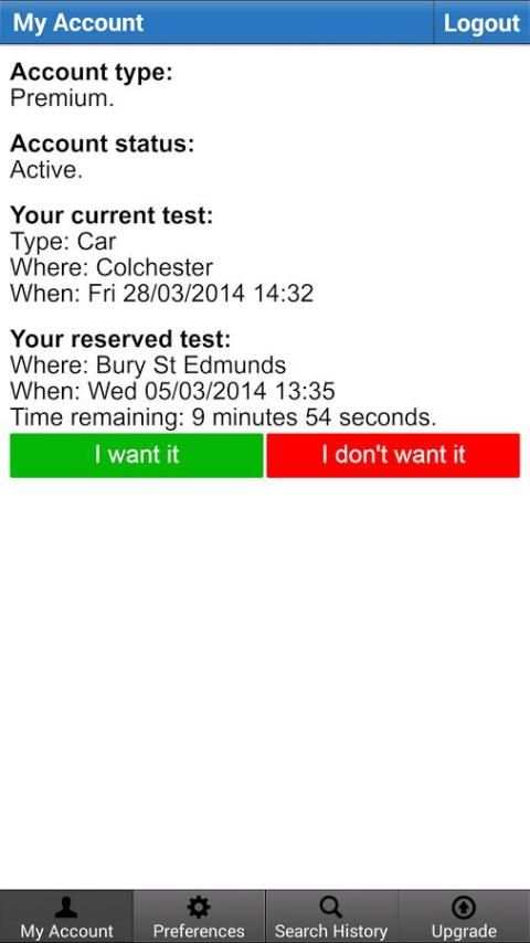 Driving Test Cancellation 4All screenshot 4