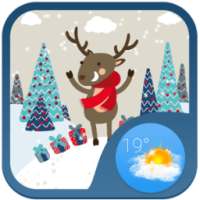 Christmas Weather Widget Theme on 9Apps