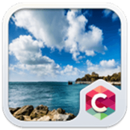 Sunny Beach Theme C Launcher أيقونة