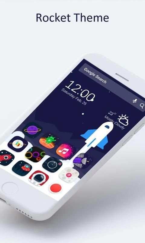 Rocket Theme for Mega Launcher screenshot 3
