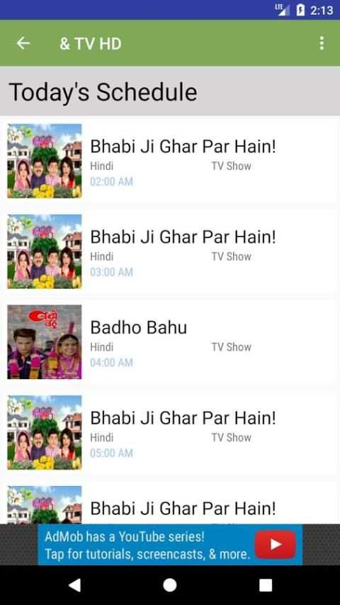 TV Guide for JIO TV screenshot 1