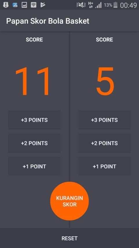 Papan Skor Bola Basket (Basketball Scoreboard) 5 تصوير الشاشة