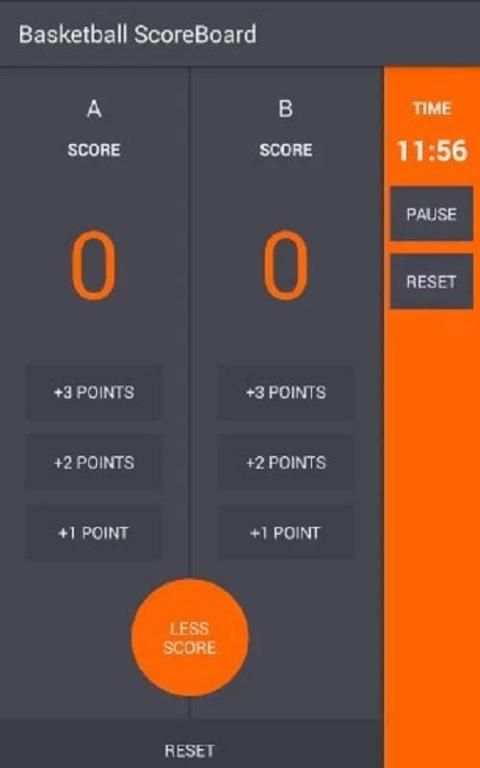 Papan Skor Bola Basket (Basketball Scoreboard) 1 تصوير الشاشة