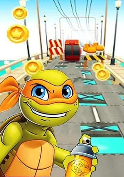 Turtles Subway Ninja скриншот 1