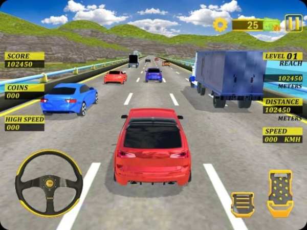 High Speed Traffic Car Driving Road Race Simulator स्क्रीनशॉट 11