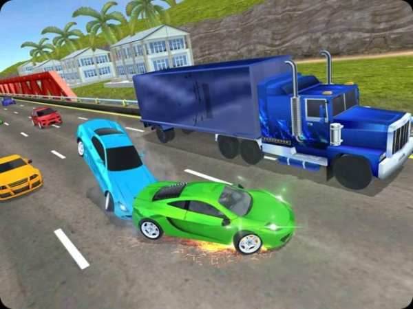 High Speed Traffic Car Driving Road Race Simulator स्क्रीनशॉट 15