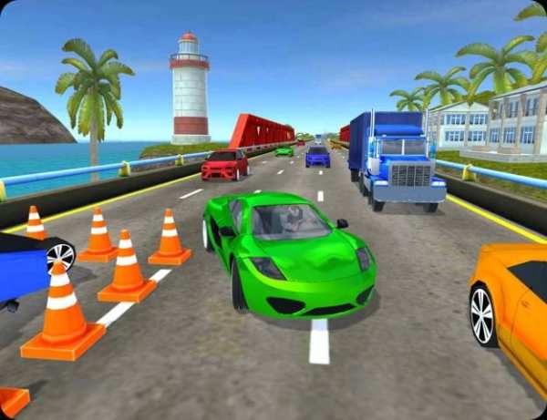 High Speed Traffic Car Driving Road Race Simulator स्क्रीनशॉट 9