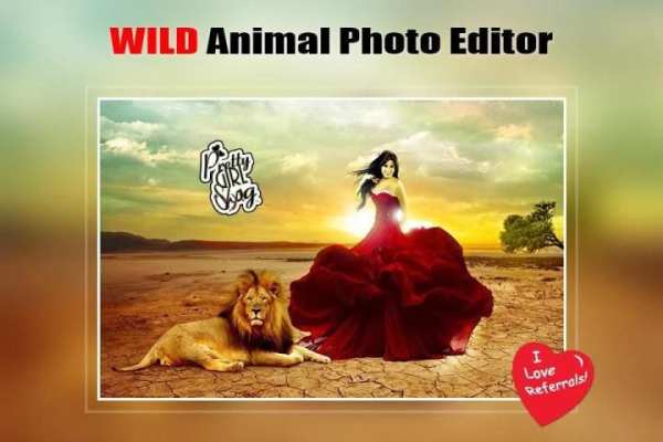 Wild Animal Photo Editor : Frame, Sticker, Effect скриншот 3