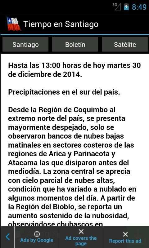 Tiempo en Santiago screenshot 3