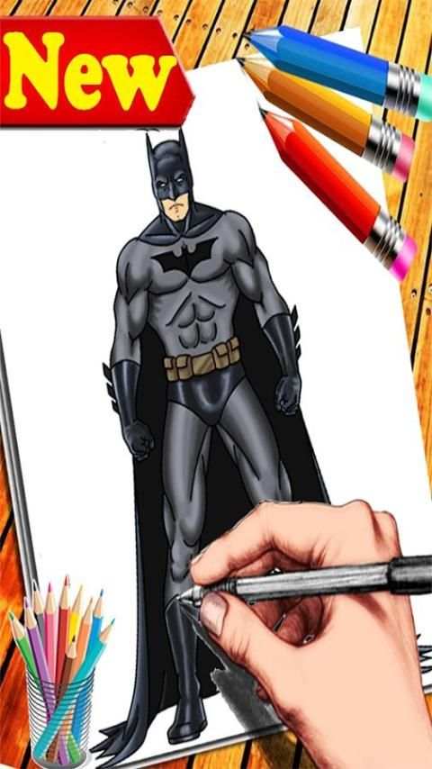 How To Draw : Batman * Anime * screenshot 4