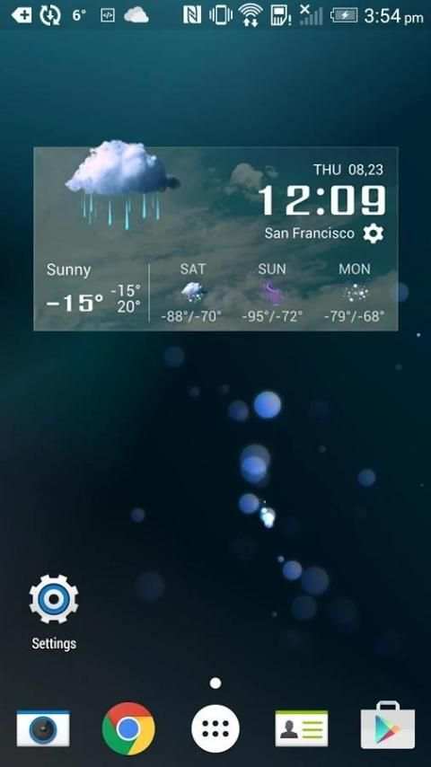 Transparent Weather & Clock 2 تصوير الشاشة