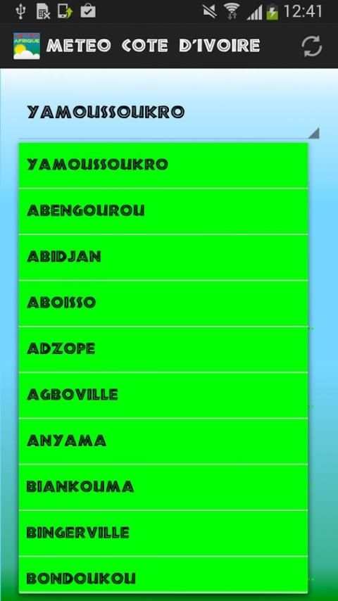 Meteo Cote D'Ivore скриншот 2