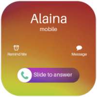 Full screen iOS caller screen-slide to answer