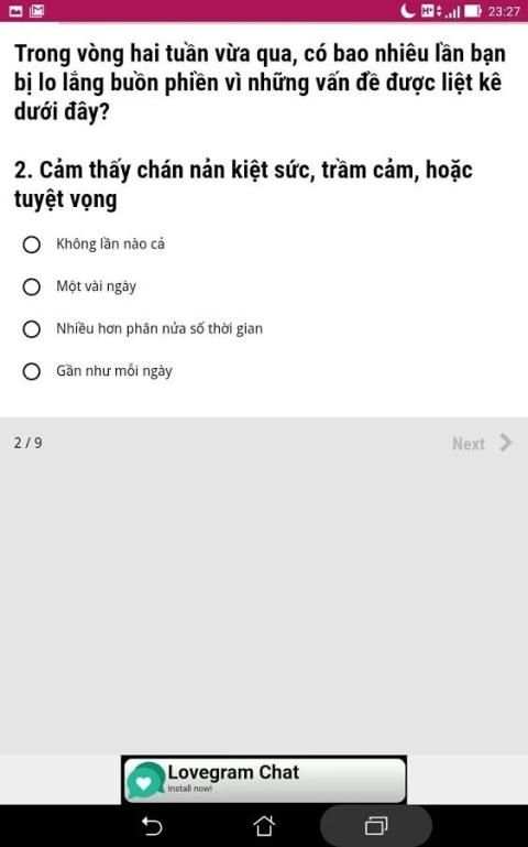 3 phút Sức khỏe Tâm thần screenshot 1