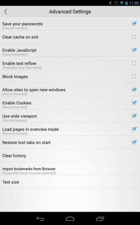 Rapid Browser Pro screenshot 1